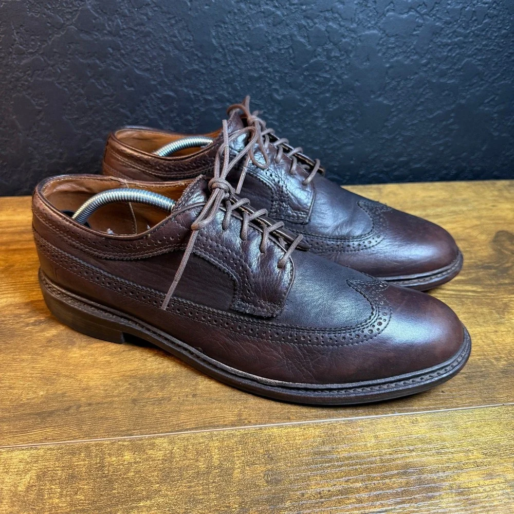 Frye James Wingtip 84614 Brown Leather Oxford Mens 10.5 D